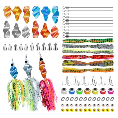 Spinner Making Kit Fishing Lure Making Kit Bass Lures Trout Lures Fisher Angler DIY Gift Spinner Bait Accessories