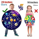 29" Large Dart Board for Kids, BooTaa Kids Dart Board with 12 Sticky Balls, Boys Toys, Indoor/Sport Outdoor Fun Party Play Game Toys, Birthday Gifts for 3 4 5 6 7 8 9 10 11 12 Year Old Boys Girls