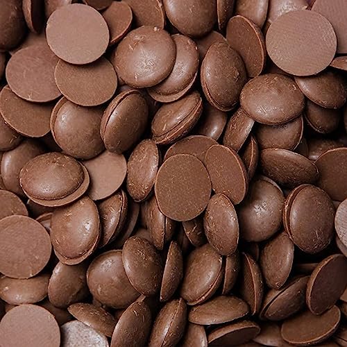 Merckens Milk Chocolate Melting Wafers - 2 Pound Bag - Creamy Bulk Melting Chocolate for Dipping, Molding, and Baking - Smooth Candy Melts for All Occasions