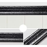 Cozylkx 90"x 3" Self Adhesive Flexible Foam Molding Trim, 3D Sticky Decorative Wall Lines Border Lines for Home, Office, Hotel DIY Decoration, Black