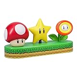 Paladone Super Mario Icon Light - Officially Licensed Mario Brothers Free Standing Desk Light, Gaming Room Decor and Merchandise for Boys and Girls, Nightlight Gift Accessory for Bedroom