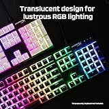 HyperX Pudding Keycaps - Double Shot PBT Keycap Set with Translucent Layer, for Mechanical Keyboards, Full 104 Key Set, OEM Profile, English (US) Layout - Black