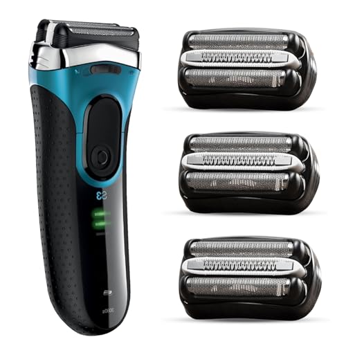 VIDSA 3Pack 32B S3 Electric Replacement Heads Compatible with Braun Series 3 Shavers, Suitable for S3 3040s 3080s-4 370cc 3070cc 3000s 3010, 3090cc Etc.