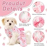 5 Pieces Dog Clothes Girl Dog Dresses Small Floral Puppy Dresses Pet Cat Princess Bowknot Clothes Cute Puppy Summer Outfits for Yorkie Female Cat Small Pets, 5 Styles(Cute Style,Small)