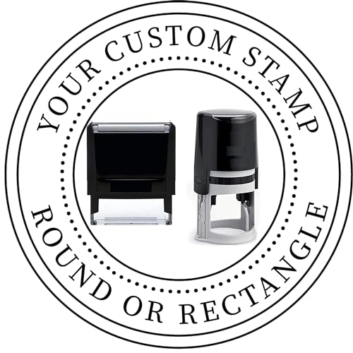 Choose Size - Logo Stamp | Custom Stamp | Personalized Business Stamp | Business Logo Stamp | Business Logo Personalized Stamp or Image Small Large Medium Round Custom Stamps Self Inking