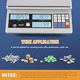 Bonvoisin Industrial Counting Scale Digital Scale for Parts and Coins kg/g/lb Electronic Gram Scale Inventory Counting Scale Industrial Parts Coins Piece Counting Scale (30kg/66lb, 1g)