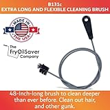 48" Flexible Long Sink Drain Tool, AC Drain Line Cleaner Tool, Remove AC Clogging, Sink Clog Remover, Cleaner Brush, Flexible Sink Unclogger for Cleaning Food Debris, Build Up by FryOilSaver Co. B313C