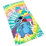 Jay Franco Disney Lilo & Stitch Summer Things Kids Large Bath/Pool/Beach Towel - Super Soft & Absorbent Fade Resistant Cotton Towel, Measures 34 x 64 inches