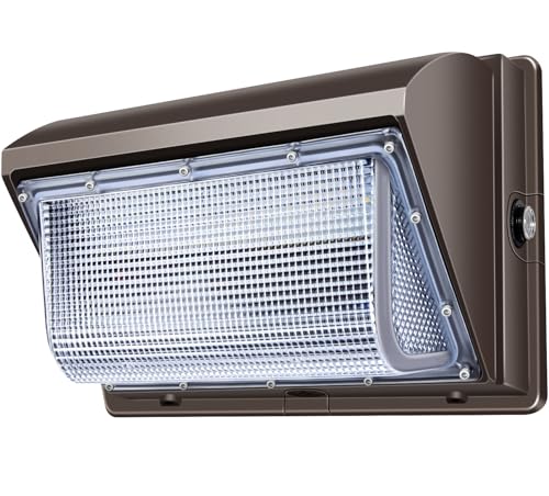 ledmo LED Wall Pack Light Update Size Dusk to Dawn Lights 120W Outdoor Security Flood Lighting 5000K Commercial and Industrial Lighting for Buildings,Warehouses, Parking Lots,Yard