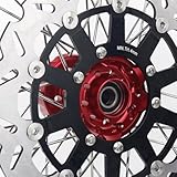 TOFR 17" Supermoto Wheel Set Rims Rotor Screws Sprocket for Honda CRF 250 450 R X 2013-2020