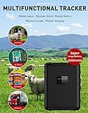 Animal Tracker, 4G Sheep, Cattle, Cattle and Horse Solar Energy Anti-Theft GPS Tracker, High Brightness LED, 30000mAh Super Long Standby, 90 Days Historical Route Playback