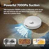 roborock Qrevo S Robot Vacuum and Mop, Self-Drying, Auto Mop Washing, 7000Pa Suction, Self-Emptying & Refilling, 10mm Mop Lifting, 200RPM Spinning Mops, Smart Obstacle Avoidance, White