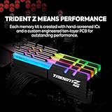 G.SKILL Trident Z RGB Series (Intel XMP) DDR4 RAM 32GB (2x16GB) 3200MT/s CL16-18-18-38 1.35V Desktop Computer Memory UDIMM (F4-3200C16D-32GTZR)