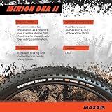 MAXXIS Minion DHR II - Dual Compound - 20, 24, 26, 27.5, 29 - EXO - E25 Rating, Tubeless | Excellent Braking and Cornering Traction in Steep Terrain, Size 26x2.30 - EXO, E25