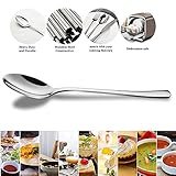 Demitasse Espresso Spoons,12-piece Mini Coffee Tiny Stainless Steel Spoons Bistro Small Spoons for Dessert, Tea, Appetizer(4.7Inch)…