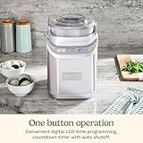 Cuisinart Ice Cream Maker Machine, 2 Quart, Cool Creations Frozen Yogurt, Gelato, Sorbet Maker, LCD Screen and Timer, Stainless Steel, ICE-70P1