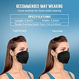 WWDOLL KN95 Face Mask 25 Pack, 5-Layers Breathable KN95 Masks, Black