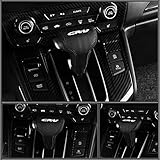 CEBAT Gear Shift Knob Cover Automatic Transmission Boots Shift Lever Leather Sheath Accessories Fit for Honda CR-V CRV 2017 2018 2019 2020 2021 2022（Black Stitches）