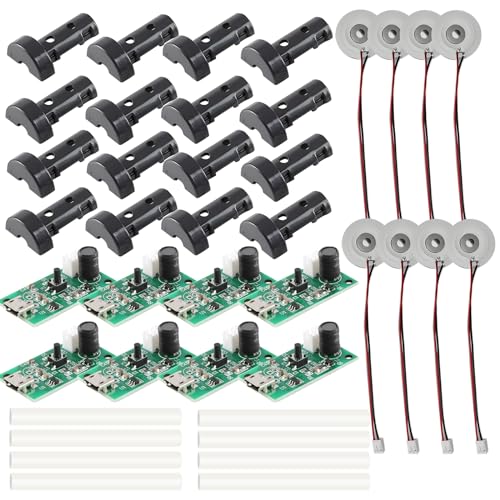 HSOKEW 8 Pack Atomization Disc, 5V USB Humidifier Module Mirco Interface Atomization Drive Circuit Board Circuit Board Atomization Module Atomizer DIY Incubation Experimental Equipment