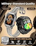 HAYLOU Military Smart Watch for Men,2.13" AMOLED HD Display, Outdoor Sports Fitness Watch with Bluetooth Call(Answer/Make),100+ Sports Mode,5ATM Fitness Tracker for Android iOS Phone