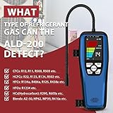 Refrigerant Gas Leak Detector, Simbow LD-200 Halogen Leak Detector, Freon Detector and Leakage Tester with Rechargeable Battery for HVAC, Car, Refrigerator R22 R410A R134A