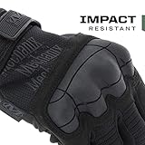 Mechanix Wear: M-Pact 3 Tactical Work Gloves, Touchscreen Capability, Synthetic Leather Gloves, Finger Reinforcement and Impact Protection, Work Gloves for Men (Black, Small)