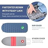 APEXCHASER Ironing Board Small with Iron Holder, Tabletop Small Ironing Board with 2 Heat Resistant Ironing Covers, Portable Tabletop Ironing Board with Non-Slip Feet for Home Travel Use