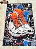 Generic Sneakers Graffiti Rug, Sneakers Rug, Sneakers Area Rug, Graffiti Area Rug, Sport Rug, Teen Room Rug, Sneaker Rug, Sneaker Area Rug RS1052ID.3 5x7 ft = 150x210 cm