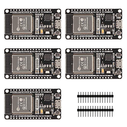 DORHEA 5PCS ESP32 ESP-32S WiFi Development Board Unassembled NodeMCU-32S Microcontroller Processor Integrated Chip CP2102 Compatible with IDE