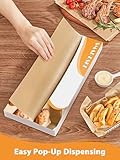 SMARTAKE 200 Pcs Pop-Up Parchment Paper Sheets, 10.7x15 Inch Pre-Cut Parchment Paper for Baking, Non-Stick Greaseproof Baking Paper for Grilling Wrapping Air Frying, Compact Volume, Unbleached