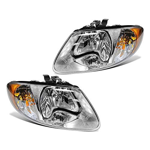 EPIC LIGHTING OE Replacement Headlights Pair Set Driver and Passenger Compatible for 01 02 03 04 05 06 07 Dodge Caravan Chrysler Town and Country 113" Models