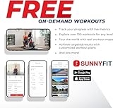 Sunny Health & Fitness Elliptical Recumbent Cardio Bike, Cross Trainer Cycle for Indoor Arm/Leg Home Exercise, Dual Stationary Handlebars Plus Easy Access Seat for Adults & Seniors w/App Connection