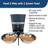 PetSafe Smart Feed Automatic Pet Feeder with 2-Pet Meal Splitter for Cats and Dogs - WiFi App Connected - Programmable Food Dispenser for Multiple Pets - Customize Mealtime - Compatible with Alexa