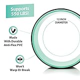 URBNFit Yoga Wheel - 12-Inch Roller Designed for Stretching & Flexibility to Help Back Aches & Tension - Made w/Durable Materials & Soft Foam Padding, Yoga Strap Included