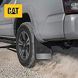 Caterpillar Heavy Duty Splash Guards Pro Mud Flaps Fenders - Ultra Tough Dirt/Slush Protection with Night Reflectors - Easy Installation (CAGD-080+CAGD-080_ALT) Front/Rear Tires, 4 Count (Pack of 1)