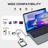 Unitek USB 3.0 to SATA III Hard Drive Adapter External Kit Cable for 2.5 3.5 Inch HDD/SSD Hard Drive Disk, Optical Drive, with 12V/2A Power Adapter, Support UASP