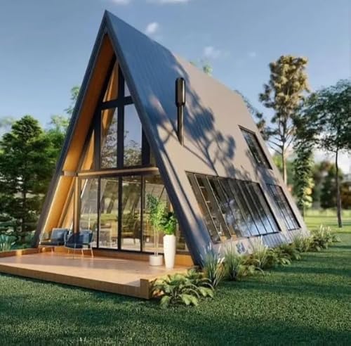 Luxury Modern Design Triangular House Modular Wooden House Prefabricated Casas Small Residential Prefabricated House, Tiny Homes for Sale Prefab