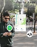 Air Tags-4 Pack, Smart Tag Bluetooth Tracker Item Finder Locator with Keychain Ring Works with Apple Find My App(iPhone, iPad, Mac), Airtag Tracking for Kids Pets Keys Cars Bags Home Traveling Hiking