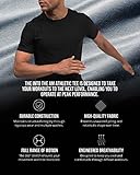 INTO THE AM 3 Pack Athletic Workout Shirts for Men Fitted Gym Sports Running Fitness Dry Fit Plain Tees Multipack (Grey/Navy/Teal, Large)