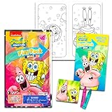 Viacom Spongebob Squarepants Mini Party Favors Set for Kids - Bundle with 24 Mini Spongebob Grab n Go Play Packs with Coloring Pages, Stickers and More (Spongebob Birthday Party Supplies)