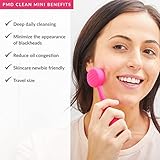 PMD Beauty Clean Mini - Smart Facial Cleansing Device with Silicone Brush & Anti-Aging Massager - Waterproof - SonicGlow Vibration Technology - Clear Pores and Blackheads - Lift,Firm,and Tone Skin