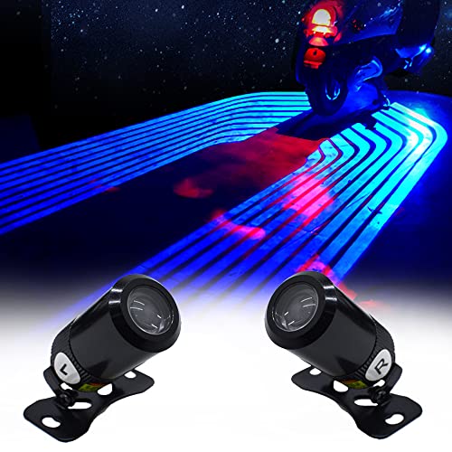 Motorcycle Angel Wings Projection Light Kit, Underbody Waterproof Ghost Shadow Lights for Motorcycles - Universal (Blue, Pack of Pair)