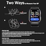 Blood Pressure Smart Watches with Patented Air Pump Cuff, 1.95" Fitness Smartwatch BP Monitor with 24/7 Heart Rate Sleep Monitor, Blood Oxygen, Pedometer, Blood Pressure Watch Supports Data Sharing