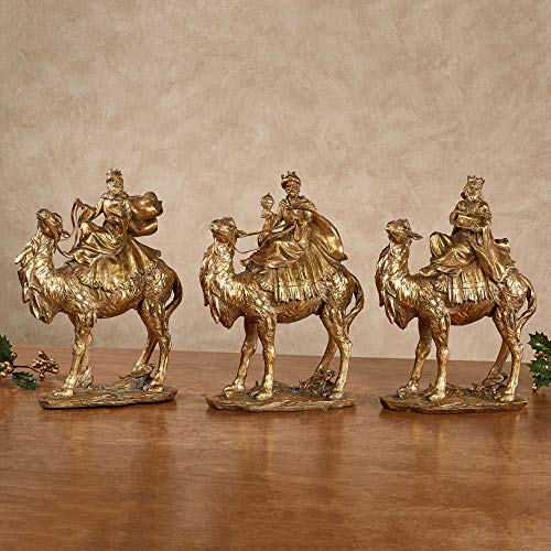 Three Wise Men Table Sculptures Gold Set of Three