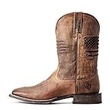 ARIAT BMVY9 Mens Circuit Patriot Western Boot Weathered Tan 9