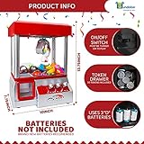 Bundaloo Claw Machine Arcade Game with Sound, Cool Fun Mini Candy Grabber Prize Dispenser Vending Toy for Kids, Boys & Girls