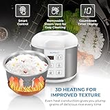 Buffalo Classic Rice Cooker with Clad Stainless Steel Inner Pot - Electric Rice Cooker for White/Brown Rice, Grain - Easy-to-clean, Non-Toxic & Non-Stick, Auto Warmer (5 Cup)