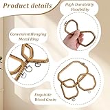 9 Pcs Large Embroidery Hoop Frame Imitated Wood Display Frame Wooden Embroidery Hoops Cross Stitch Hoop Ring for Art Craft DIY Sewing and Hanging Ornaments Circle Oval Octagonal