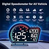 SinoTrack HUD Digital GPS Speedometer for Car Universal Heads Up Display Oversize Screen Large LCD MPH Speedometer Speed Fatigued Diving Alert Over-Speed Alarm Compass for All Vehicle