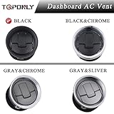 TQPONLY Dashboard AC Heater Air Duct Vent Louvre (4 Pcs) Compatible with 2009-2014 Ford F150 Lobo Interior Accessories Replaces 9L3Z-19893-AA